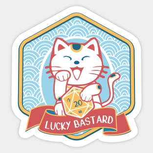 Lucky bastard Sticker